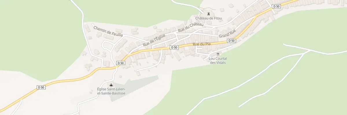 Plan du 78A Rue du Pla à Fitou