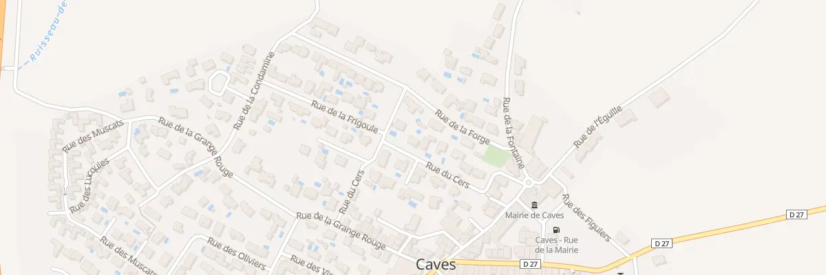 Plan du 3 Rue du Cers à Caves