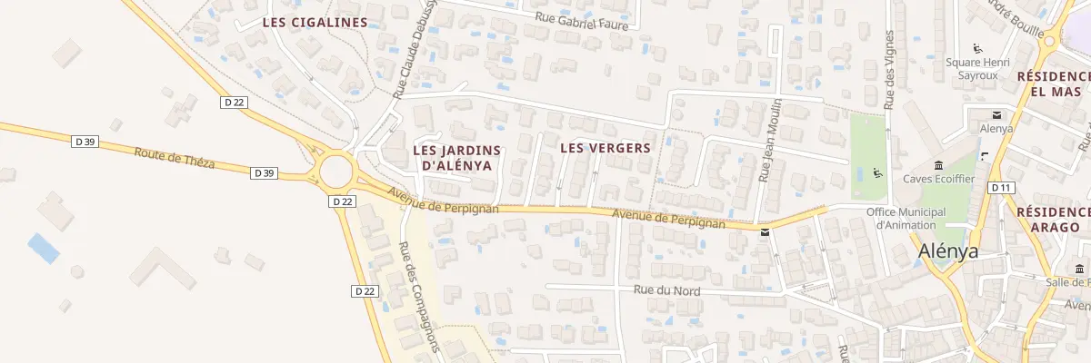 Plan du 2 Rue Rességuier à Alénya