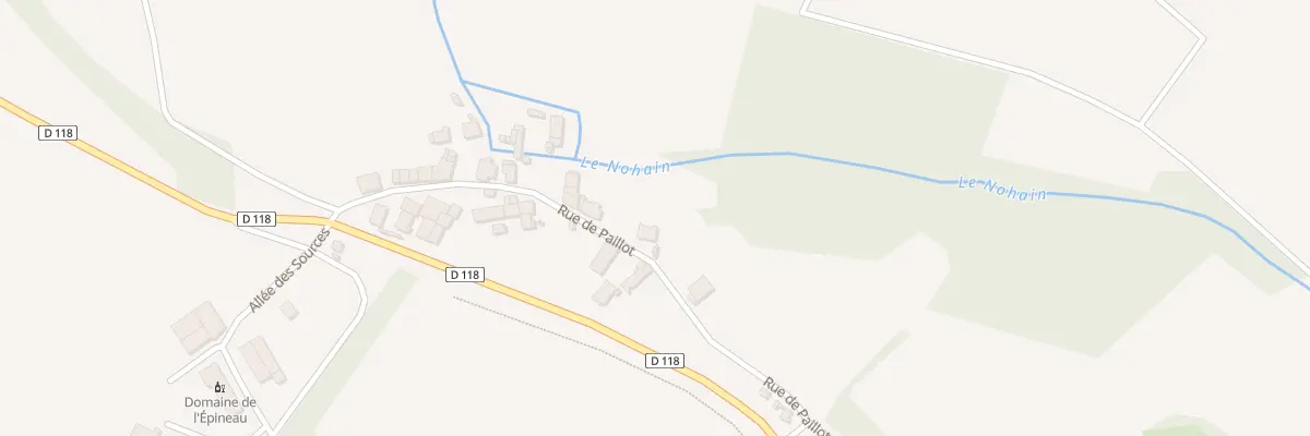 Plan du 2 Rue de Paillot à Saint-Martin-sur-Nohain