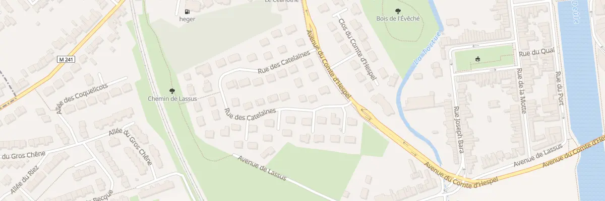 Plan du 6 Rue des Catelaines à Haubourdin