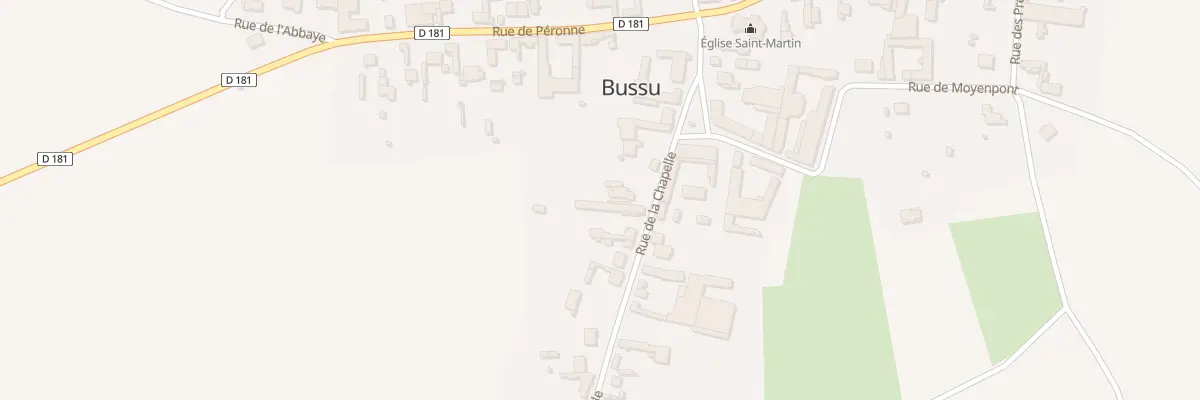 Plan du 6 Rue de la Chapelle à Bussu