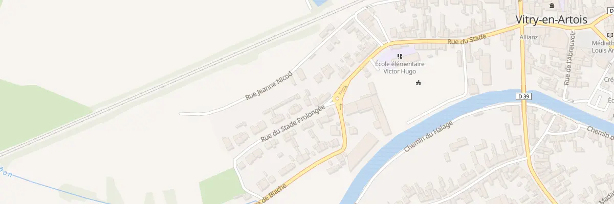 Plan du 46 Rue du Stade à Vitry-en-Artois