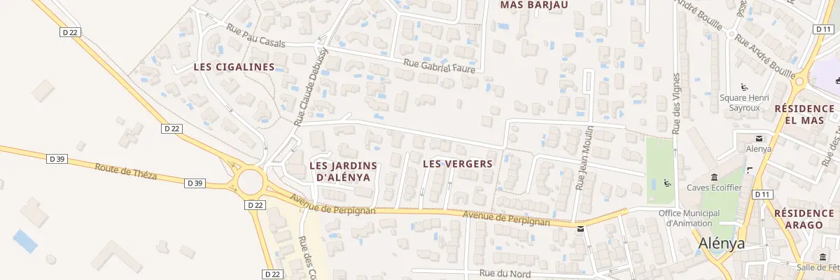 Plan du 6 Rue Rességuier à Alénya
