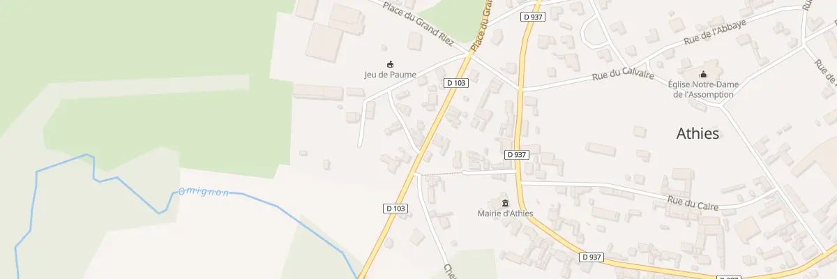 Plan du 8 Rue du Moulin à Athies