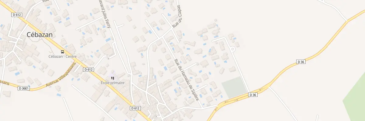Plan du 6289F Rue du Clapas à Cébazan