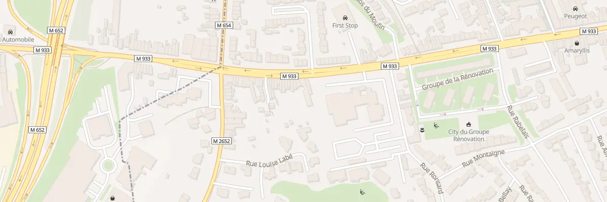 Plan du 921 Av de Dunkerque Lomme à Lille