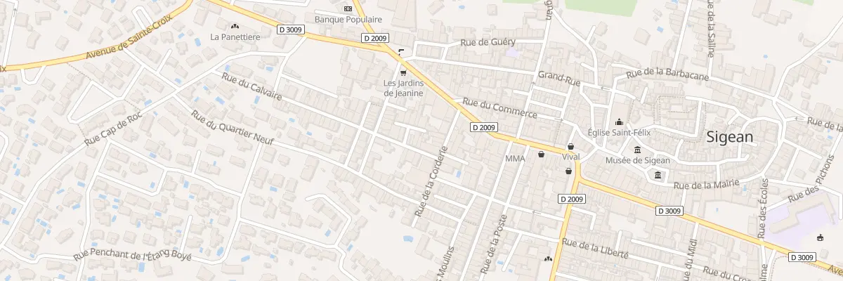 Plan du 6 Rue du Calvaire à Sigean