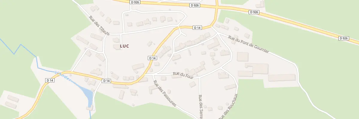Plan du 11 Rue des Jardins à Ussel