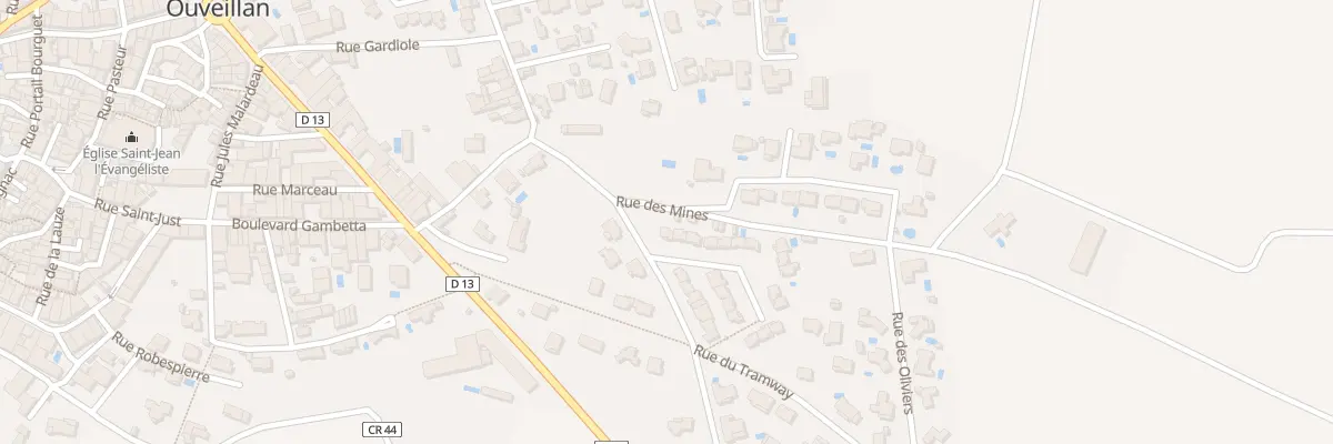 Plan du 1 Rue de la Rouquignole à Ouveillan