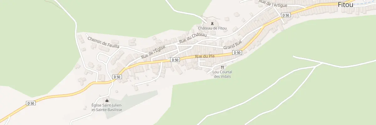 Plan du 70 Rue du Pla à Fitou