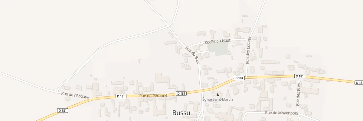 Plan du 5 Rue du Bois à Bussu