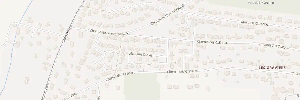 Plan du 6 All des Sables à Cannes-Écluse