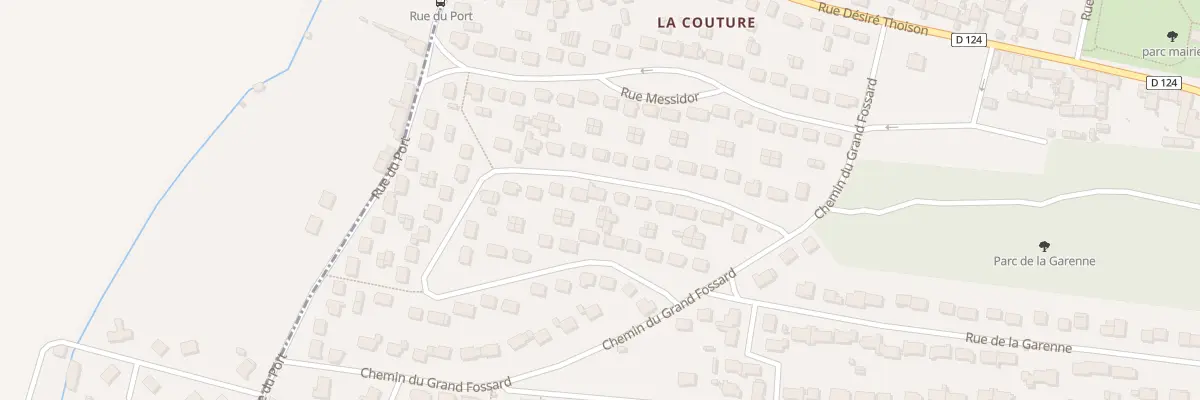 Plan du 13 Rue de la Couture à Cannes-Écluse