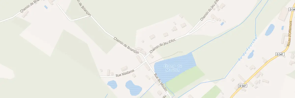 Plan du 1 Che du Jeu d’Arc à Saint-Crépin-aux-Bois