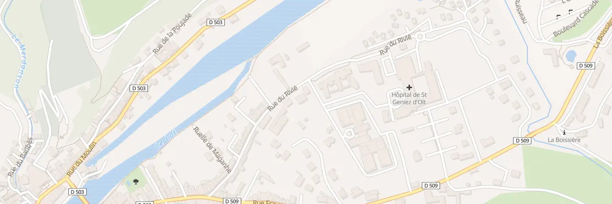 Plan du 22 Rue Rivie à Saint Geniez d’Olt et d’Aubrac