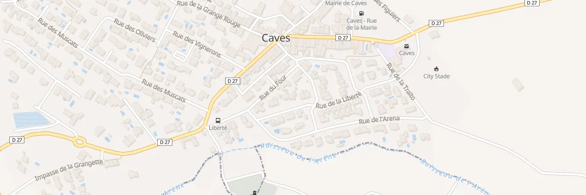 Plan du 14 Rue de la Liberté à Caves
