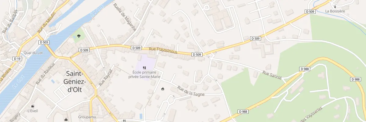 Plan du 42 Rue Frayssinous à Saint Geniez d’Olt et d’Aubrac