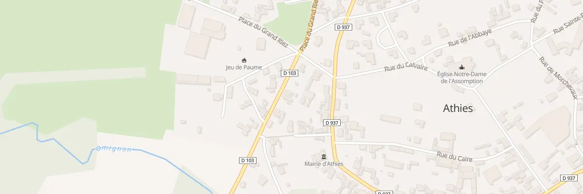 Plan du 5 Rue du Moulin à Athies