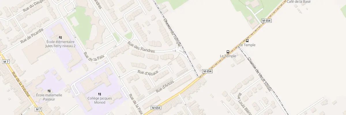 Plan du 1 Rue des Flandres à Pérenchies