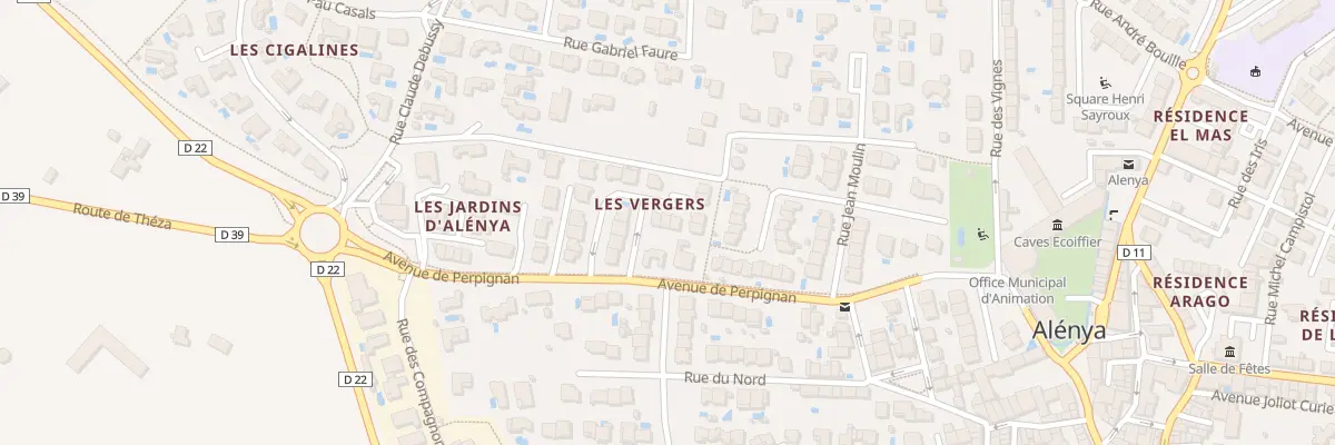 Plan du 14 Rue Rességuier à Alénya