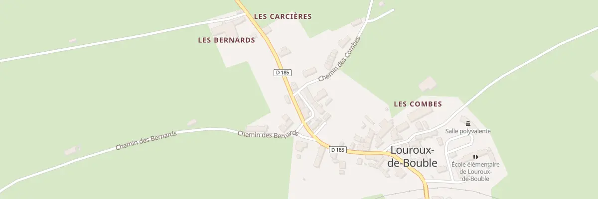 Plan du 8 Rte de la Bouble à Louroux-de-Bouble