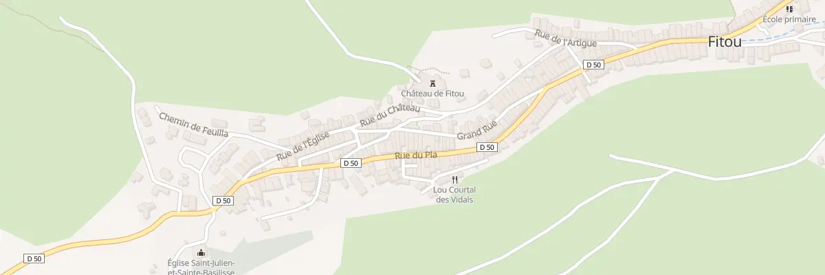 Plan du 44 Gr Grand Rue à Fitou