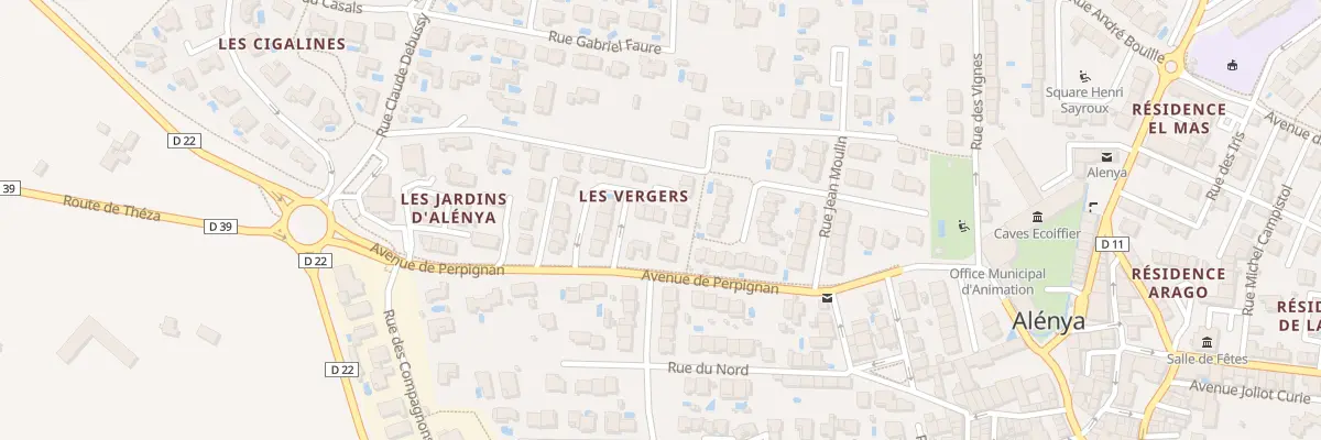Plan du 15 Rue Rességuier à Alénya