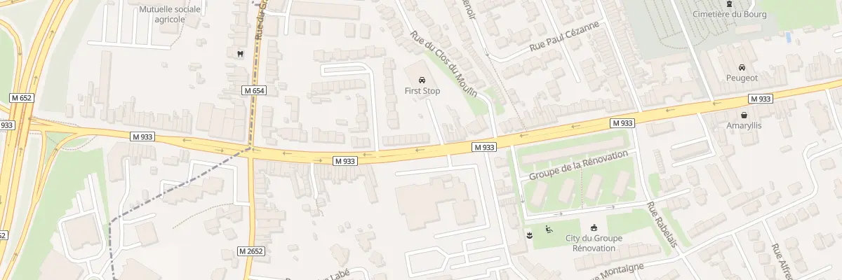 Plan du 1022B Av de Dunkerque Lomme à Lille