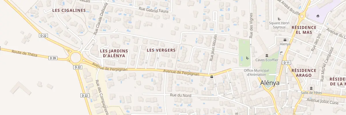 Plan du 16 Rue Rességuier à Alénya