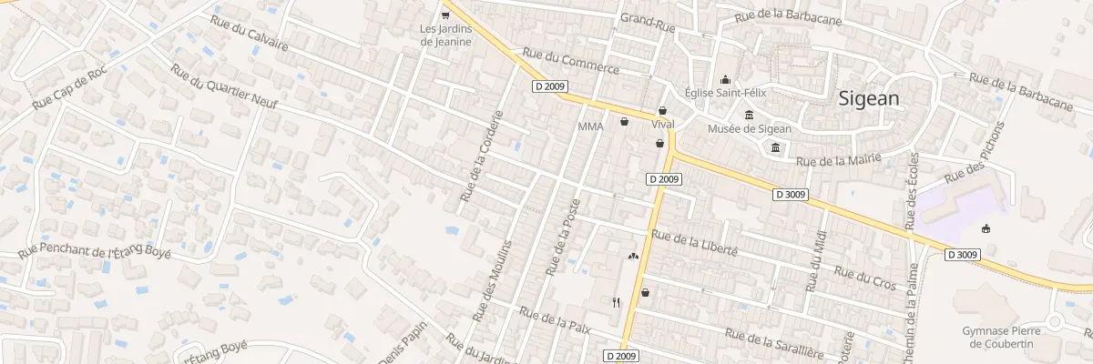Plan du 20 Rue de la Republique à Sigean