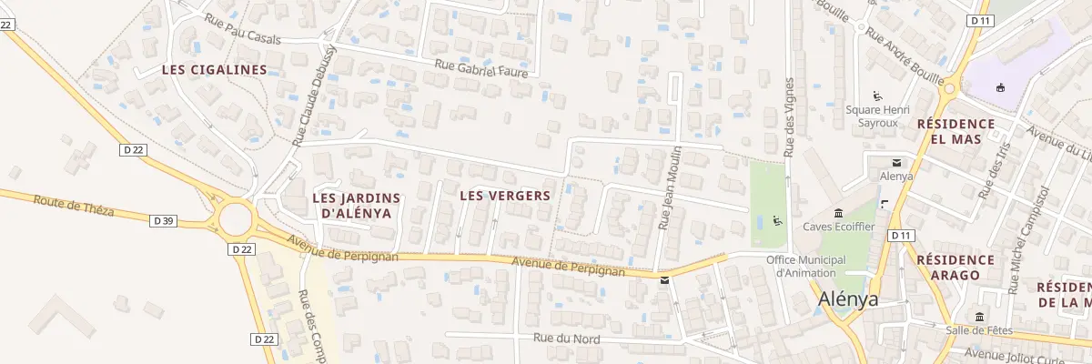 Plan du 19 Rue Rességuier à Alénya