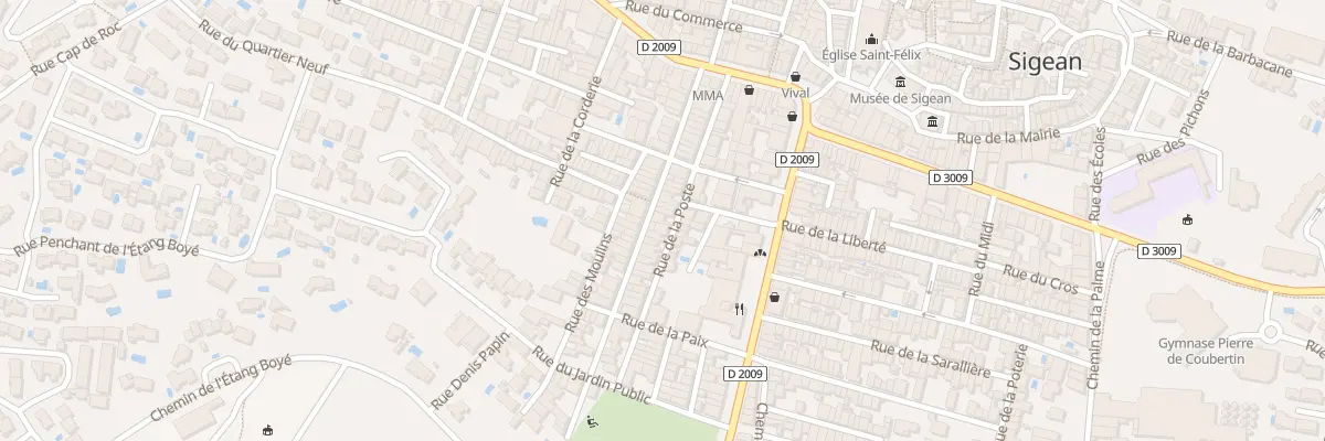 Plan du 35 Rue de la Republique à Sigean