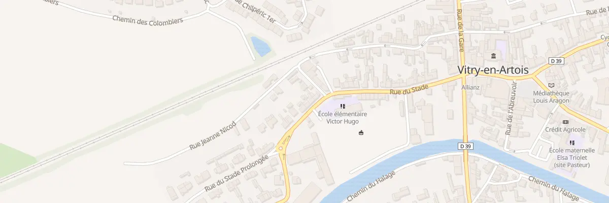 Plan du 36 Rue du Stade à Vitry-en-Artois