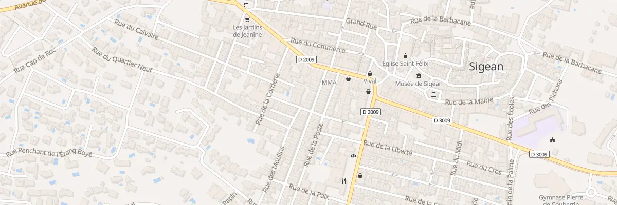 Plan du 16 Rue de la Republique à Sigean