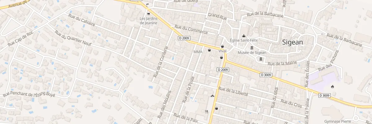 Plan du 14B Rue de la Republique à Sigean