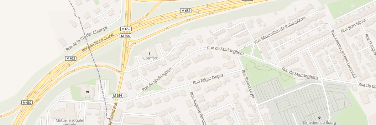 Plan du 113 Rue de Madringhem à Lille