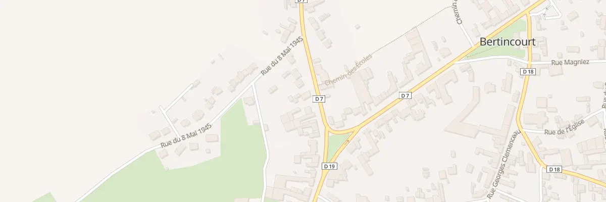 Plan du 11 Rue de Vélu à Bertincourt