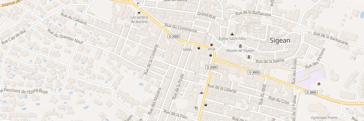 Plan du 13 Rue de la Republique à Sigean
