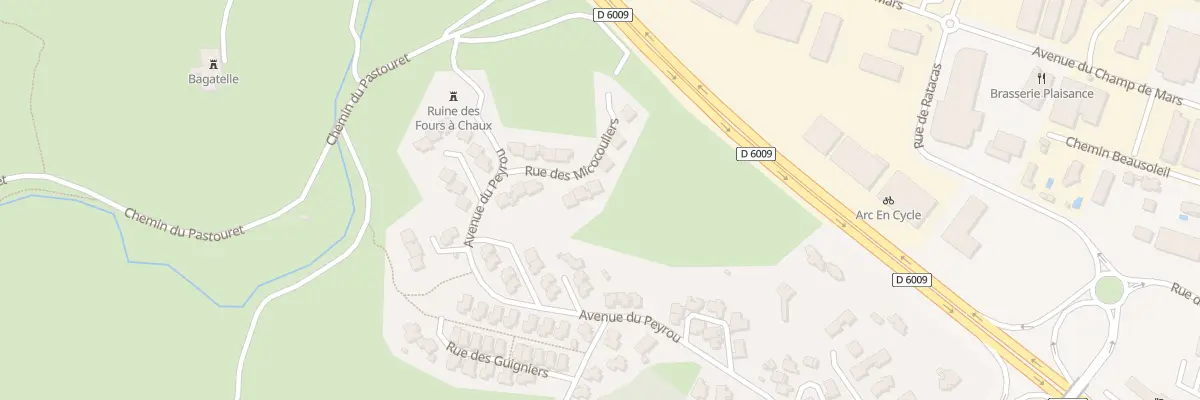Plan du 10 Rue des Micocouliers à Narbonne