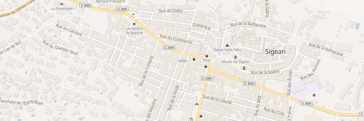 Plan du 3 Rue de la Republique à Sigean