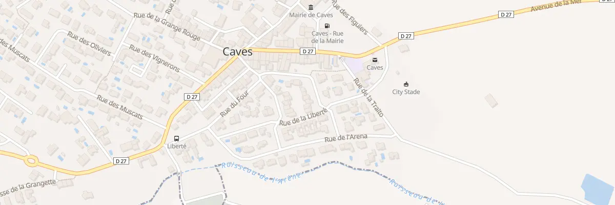 Plan du 16 Rue des Matins Bleus à Caves