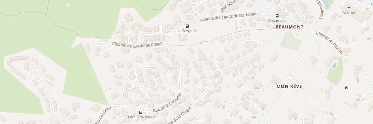 Plan du 1 Rue de la Corniche à Narbonne
