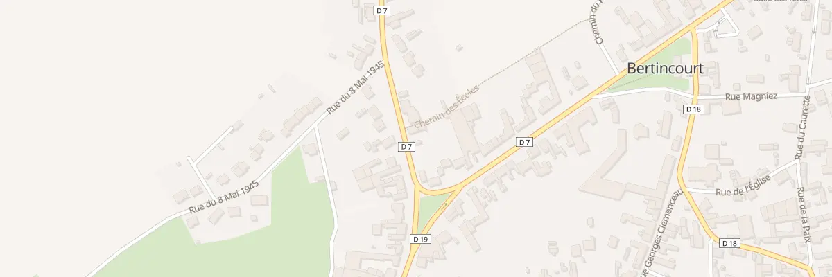 Plan du 2 Rue de Vélu à Bertincourt