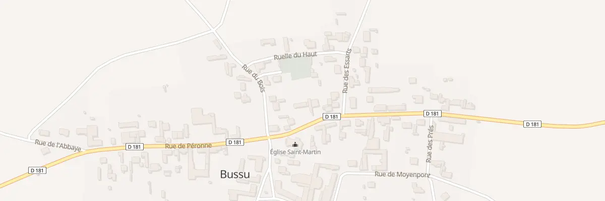 Plan du 5 Rue de Driencourt à Bussu