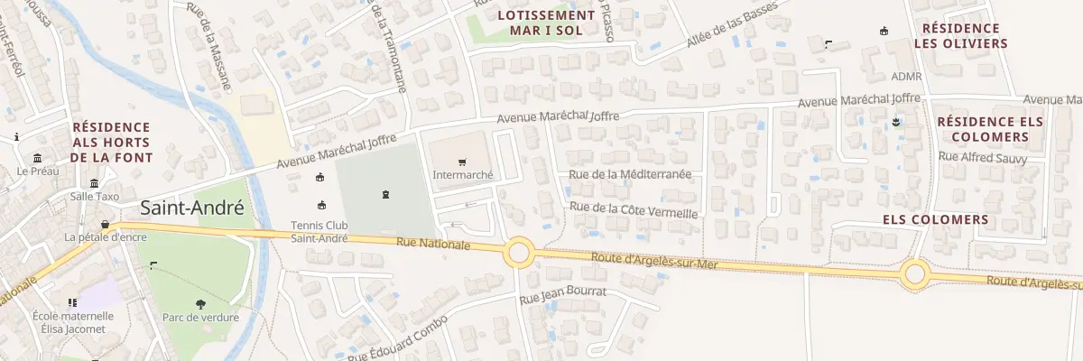 Plan du 7 Rue Pasteur à Saint-André