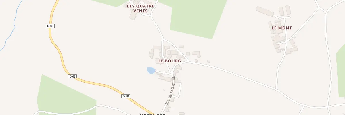 Plan du 5011 Le Bourg à Vernusse