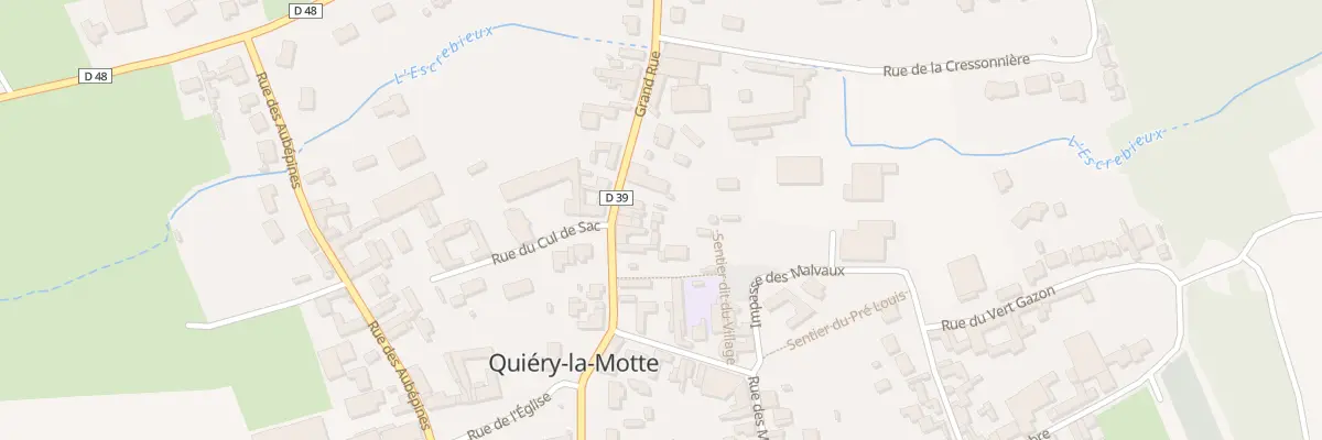 Plan du 10 Rue Grande Rue à Quiéry-la-Motte