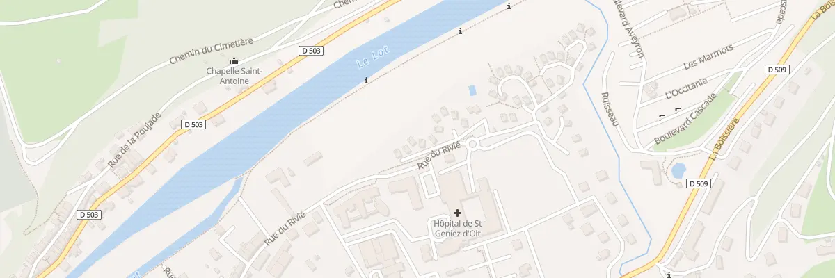 Plan du 6394 Rue Rivie à Saint Geniez d’Olt et d’Aubrac