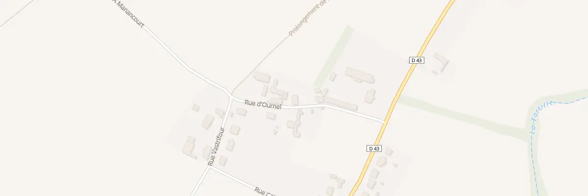 Plan du 4 Rue d’Ournel à Étricourt-Manancourt